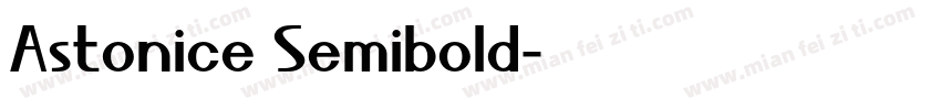 Astonice Semibold字体转换
